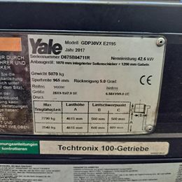 Yale GDP 30 VX Dieselstapler gebraucht Yale GDP 30 VX * Dieselstapler